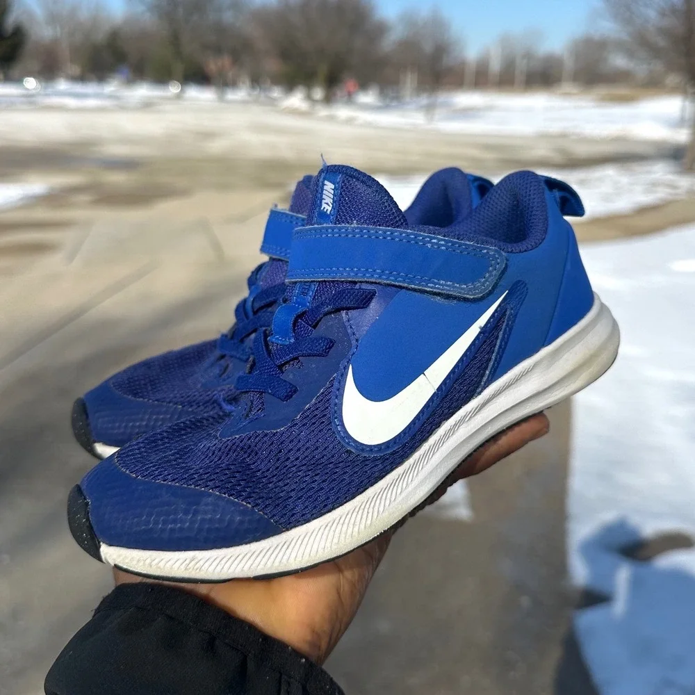 Nike Downshifter 9‎ Toddler Boy Sneakers Size 12 Blue Shoes